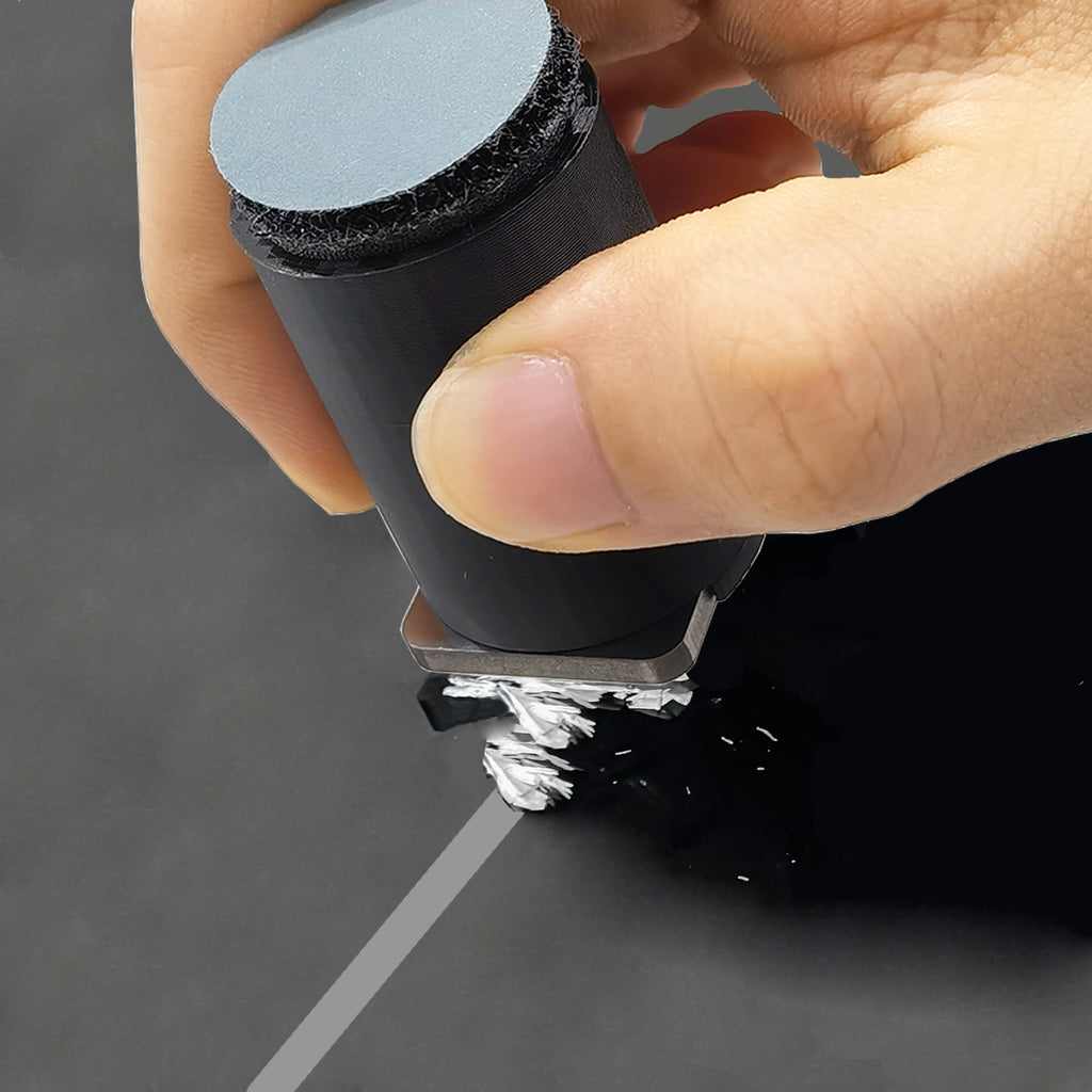 2-in-1 Tungsten Carbide Denibbing Tool & Paint Scraper | 15 Sandpaper Sheets & Storage Box | Auto Body Paint Correction for Car Detailing & Woodworking