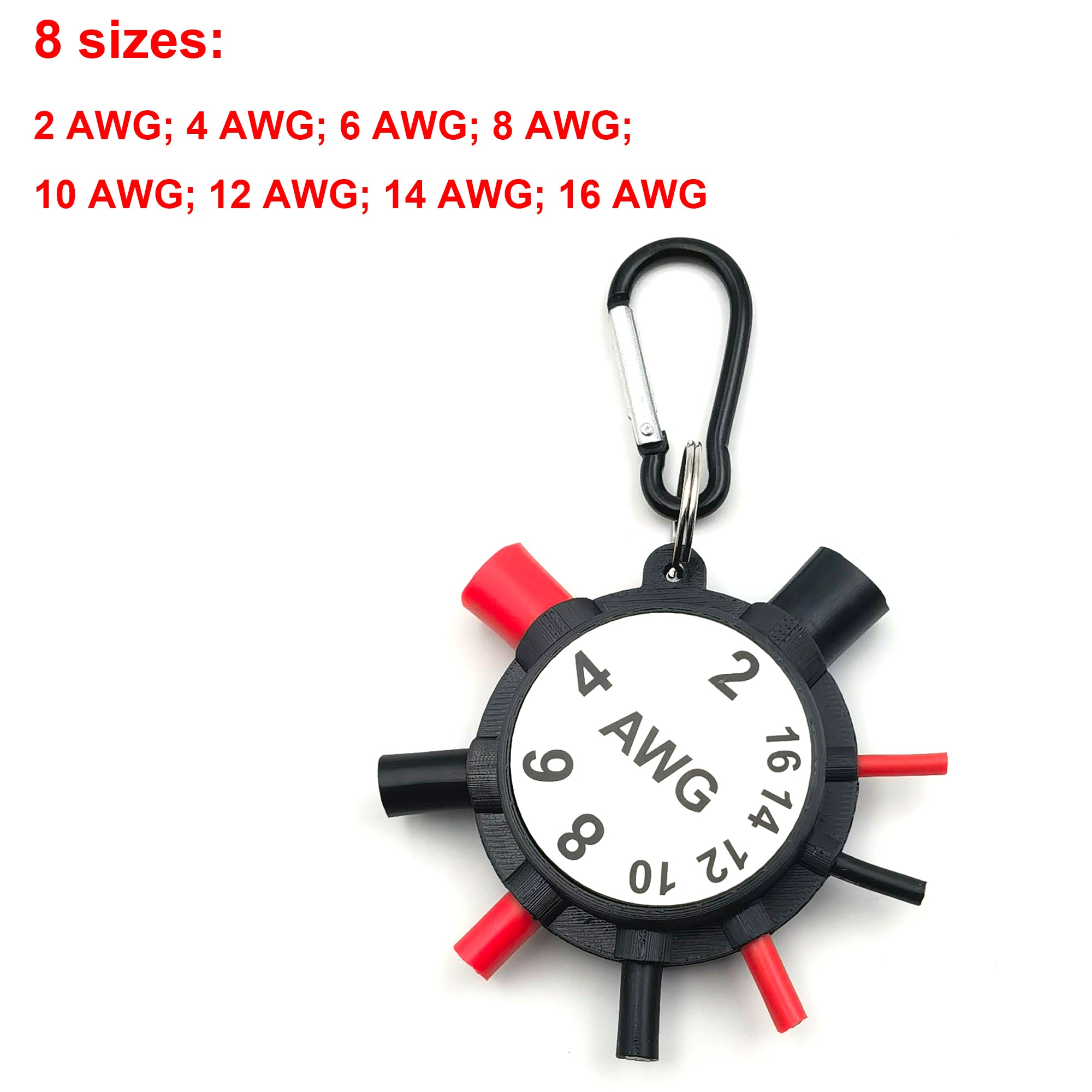 Wire Gauge Sample Pack – 8 AWG Sizes (2, 4, 6, 8, 10, 12, 14, 16) | THHN Copper Wire Set for Home Inspectors & Electricians