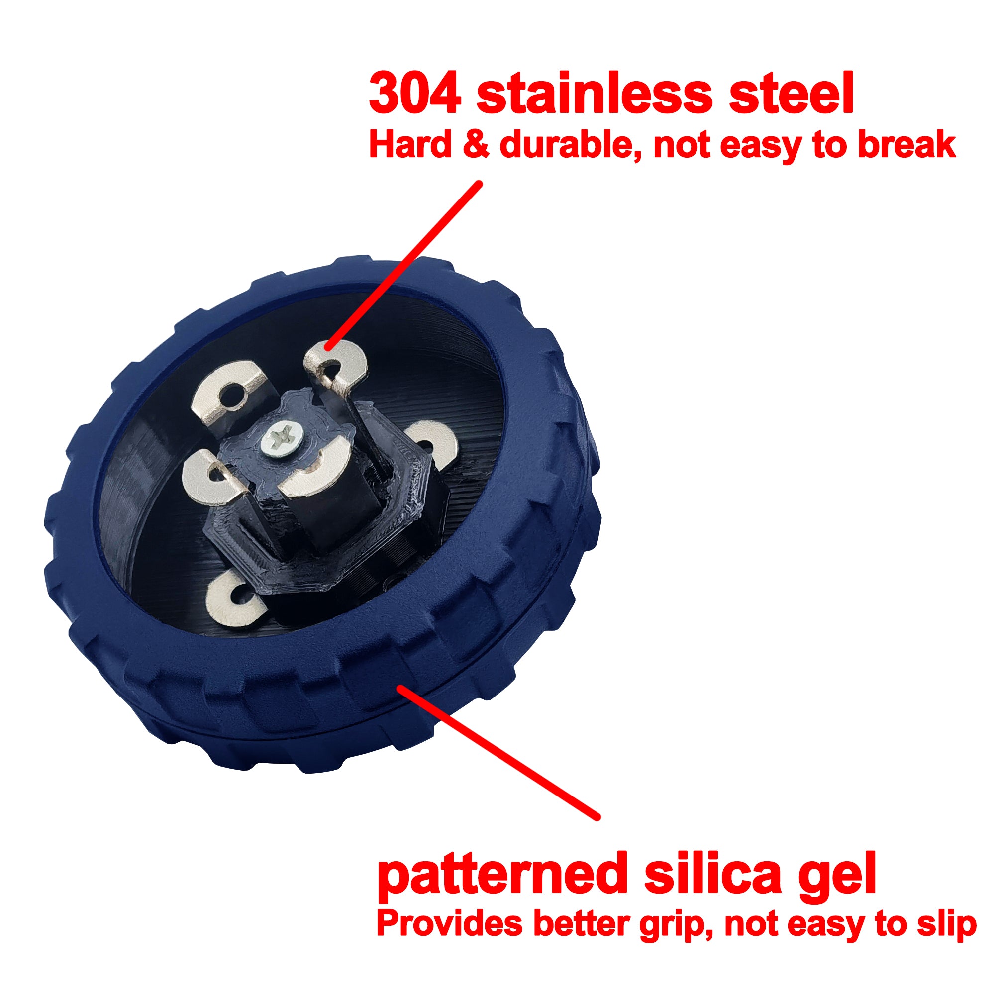 Replacement Wheels for Hart 20V Stick Vacuum – 2-Pack Upgraded Wheels | Fits HPSV50B, HPSV50, HPSV01B | Stainless Steel Buckle & Non-Slip Silicone