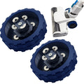 Replacement Wheels for Hart 20V Stick Vacuum – 2-Pack Upgraded Wheels | Fits HPSV50B, HPSV50, HPSV01B | Stainless Steel Buckle & Non-Slip Silicone