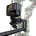 Bow Camera Mount for GoPro, Insta360 & DJI Osmo | Stabilizer Post Mount for Compound Bow | Bowhunting & Archery Action Camera Accessory