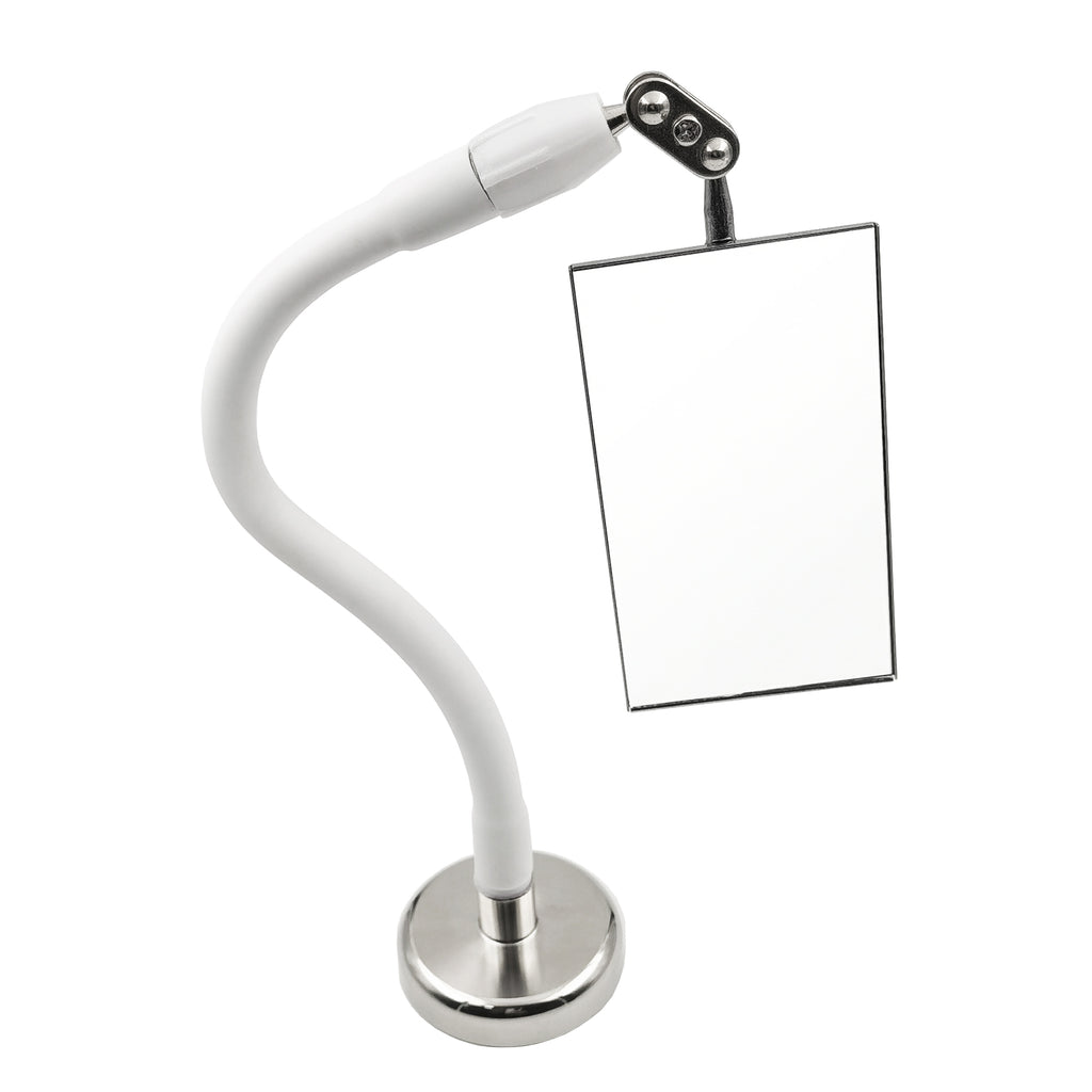 Magnetic Inspection Mirror with 360° Swivel Head & Heavy-Duty Magnetic Base | 3.5" x 2" Optical Glass | Hands-Free Tool for Mechanics, Welders & Automotive Repair