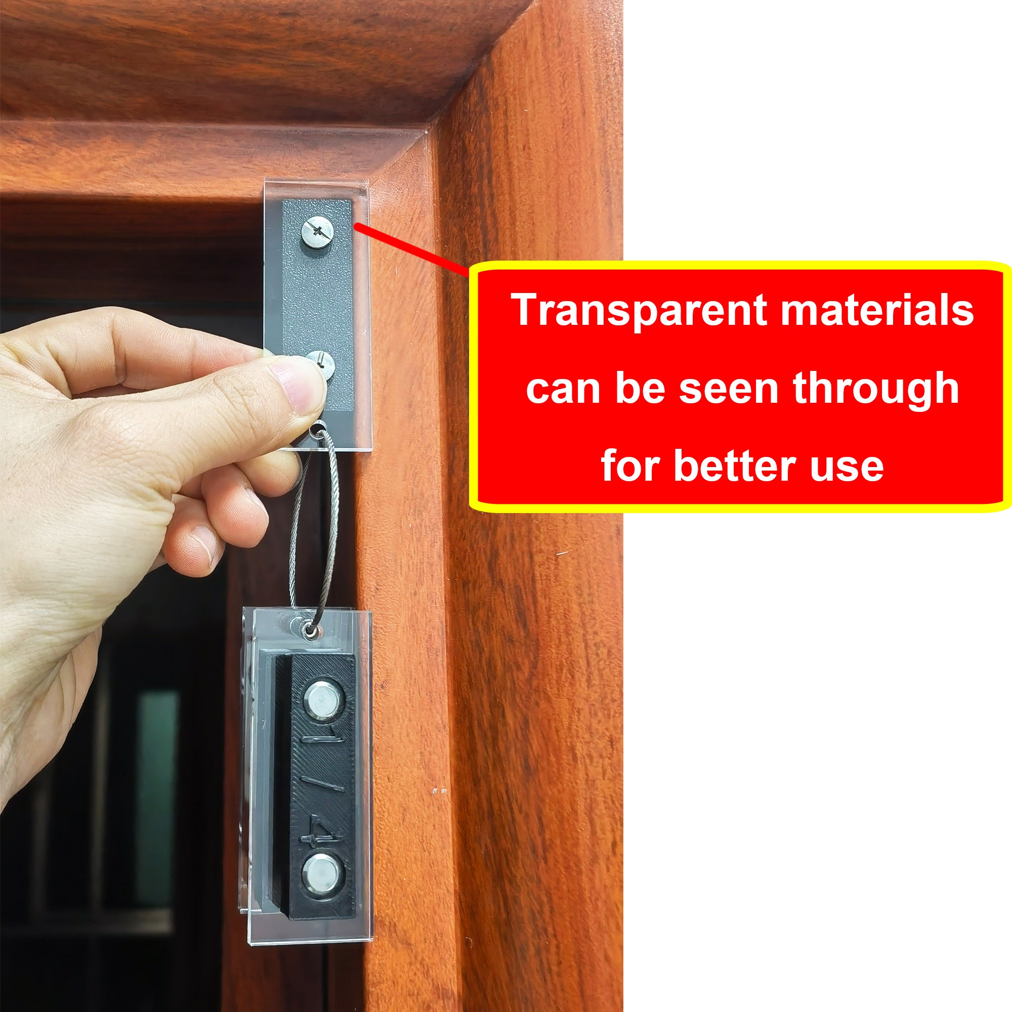 Trim Reveal Tool 3-Pack (1/4", 1/8", 3/16") with Portable Ring | Transparent Jamb Marking Gauge for Finish Carpentry & Woodworking