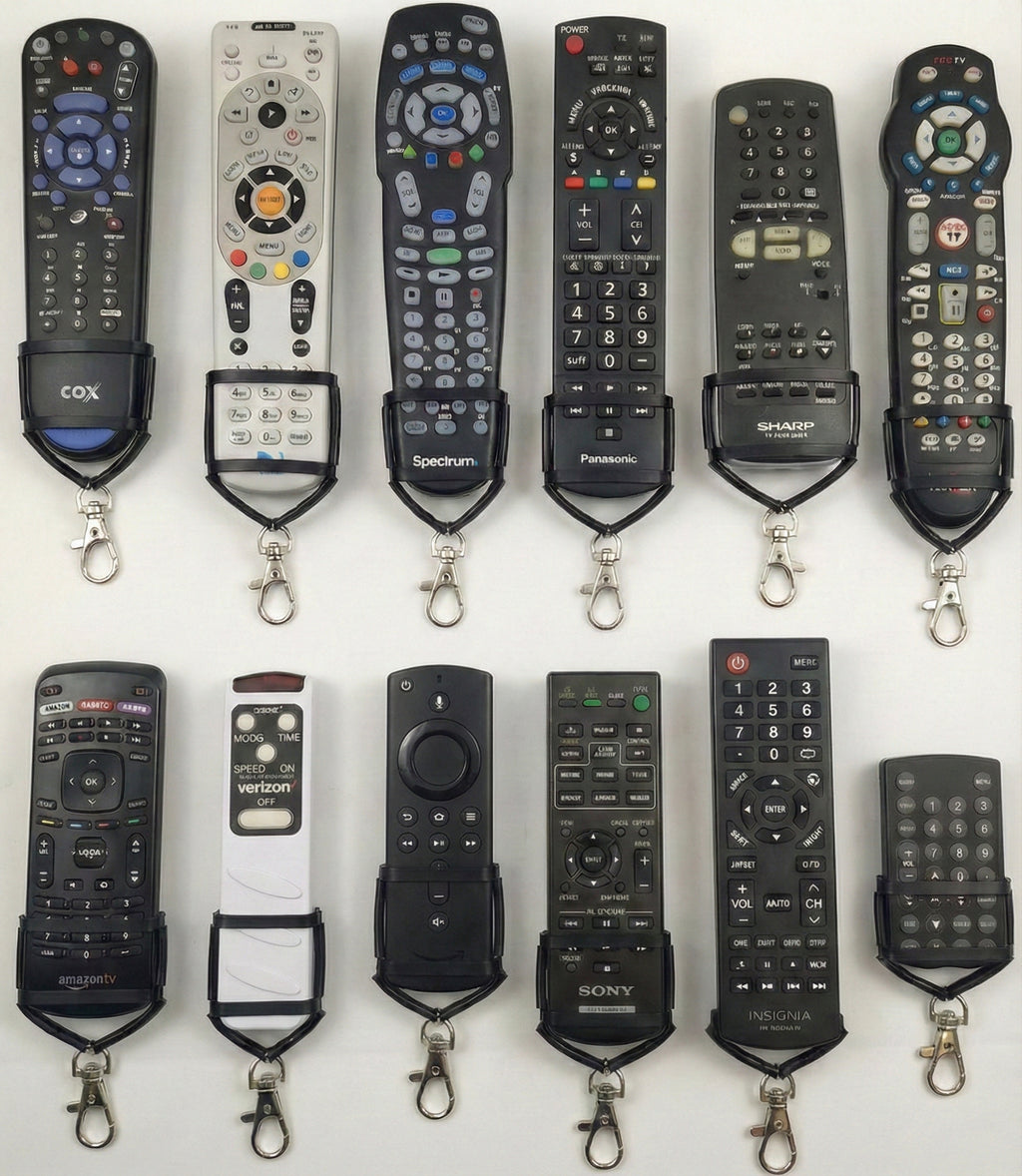 Universal Remote Control Holder with Lanyard – 3-Pack Stretchy Silicone Sleeve | Fits TV, Roku, Apple TV & More | For Bed, Recliner, Hospital & Senior Care