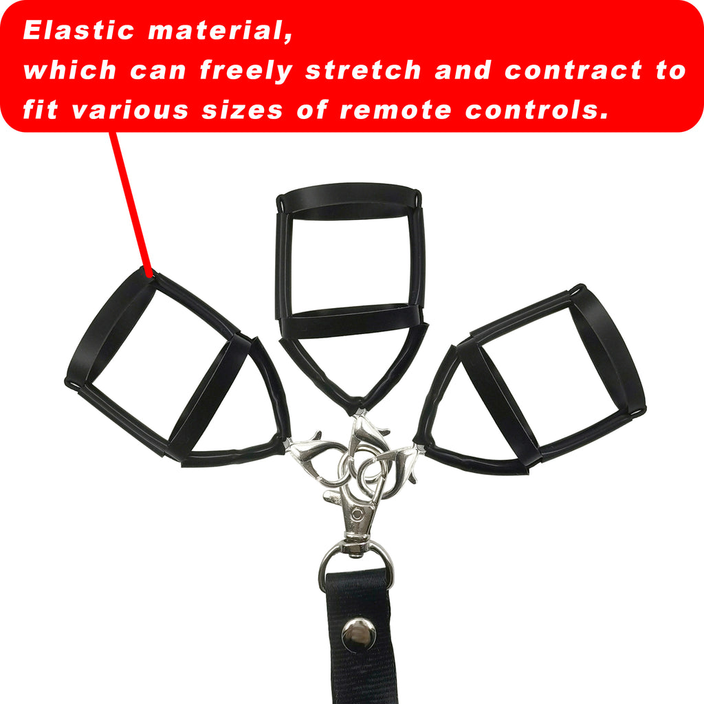 Universal Remote Control Holder with Lanyard – 3-Pack Stretchy Silicone Sleeve | Fits TV, Roku, Apple TV & More | For Bed, Recliner, Hospital & Senior Care